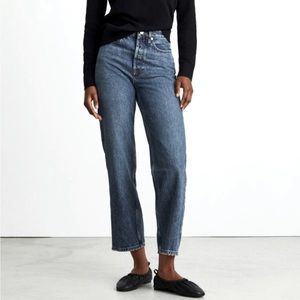 Everlane Rigid Way-High Jeans in Worn-In Blue